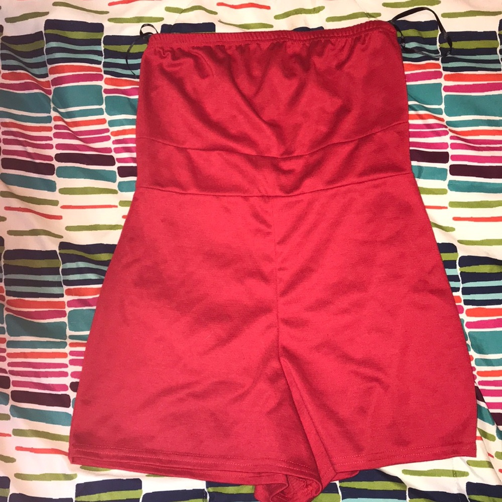 Missguided Red Romper